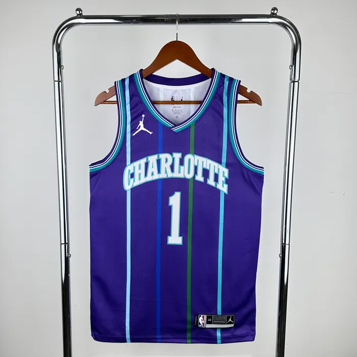 Regata Charlotte Hornets C Classic Edition 2020 Retrô, foto 1