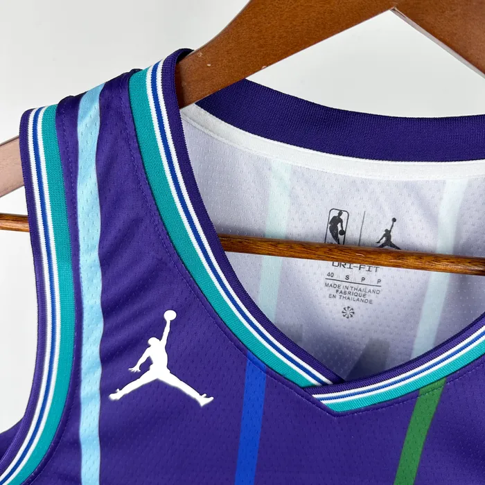 Regata Charlotte Hornets C Classic Edition 2020 Retrô, foto 2