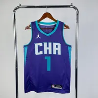 Regata Charlotte Hornets C Statement Edition 2020/21 Retrô, foto 1