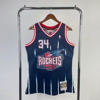 Regata Houston Rockets Hakeem Olajuwon 1996/97 Retrô, foto 1