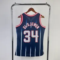 Regata Houston Rockets Hakeem Olajuwon 1996/97 Retrô, foto 5
