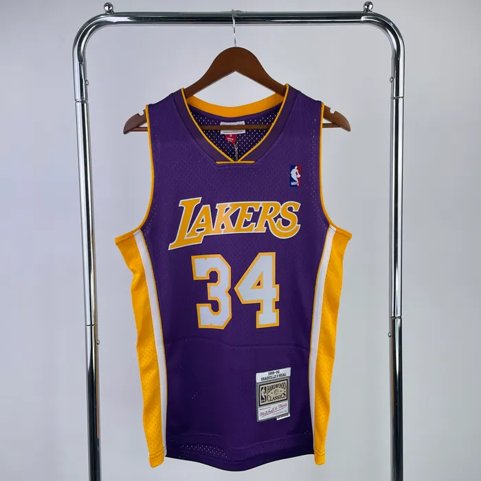 Regata Los Angeles Lakers Shaquille O'neal 1999/00 Retrô, foto 1