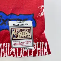 Regata Philadelphia 76ers Allen Iverson 1996/97 Retrô, foto 4
