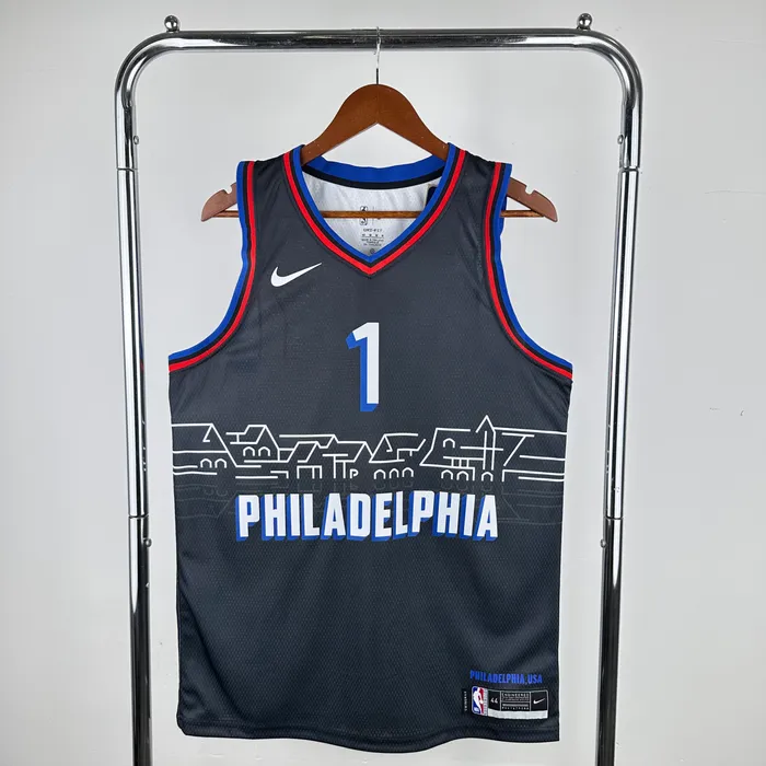 Regata Philadelphia 76ers City Edition 2020/21 Retrô, foto 1