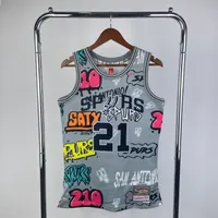Regata San Antonio Spurs Tim Duncan 1998/99 Retrô, foto 1