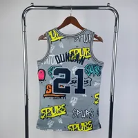 Regata San Antonio Spurs Tim Duncan 1998/99 Retrô, foto 5